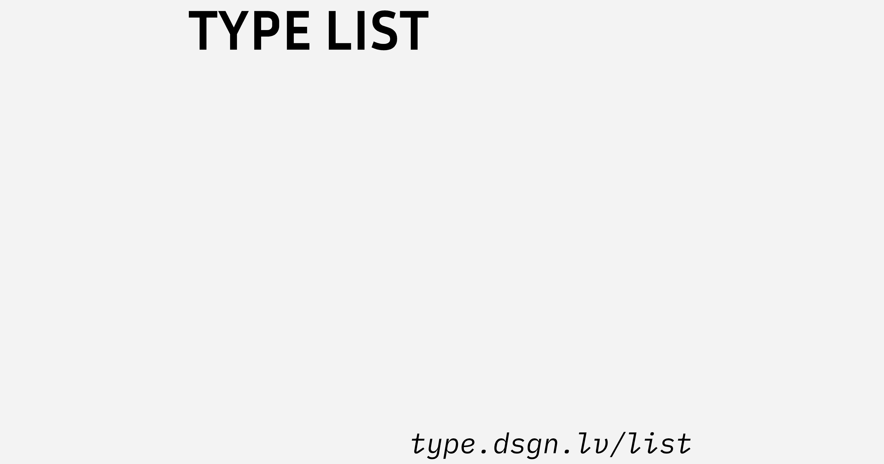 Type List
